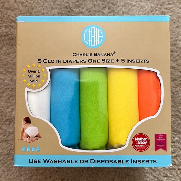 Charlie Banana Other - ❌SOLD❌ Cloth Diaper Bundle + Inserts